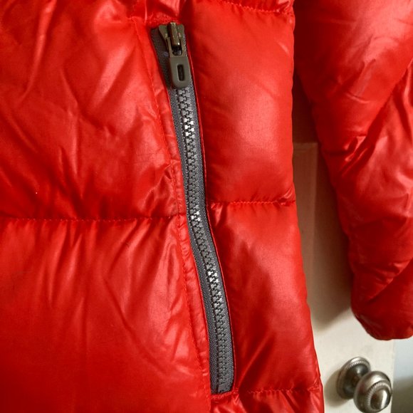 Adidas Down Insulated Lightweight Red Puffy Jacket - Picture 3 of 6